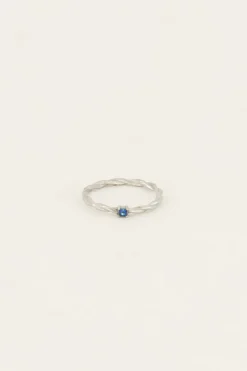 Bague Torsadée Pierre Océan
