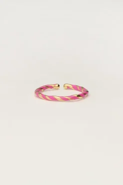 Bague Torsadée Rose