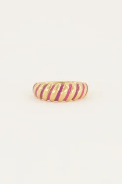 Bague Torsadée Rose Candy