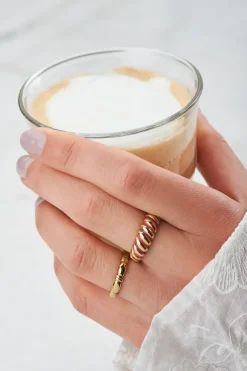 Bague Torsadée Rose Candy