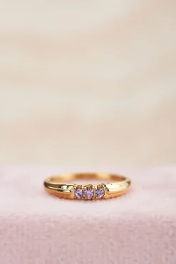 Bague Trois Pierres Lavande