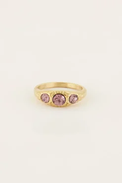 Bague Trois Pierres Strawberry