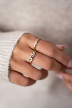 Bague Trois Pierres Strawberry