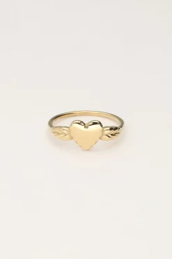 Bague Vintage Avec Cœur Minimaliste