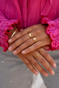 Bague Vintage Avec Cœur Minimaliste