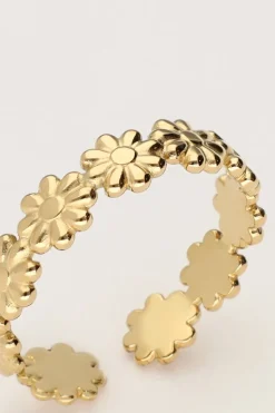 Bague Vintage Avec Marguerites