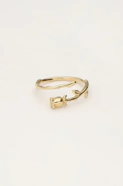 Bague Vintage Avec Rose