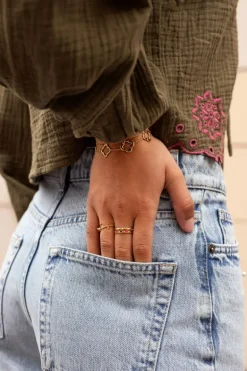 Bague Vintage Avec Rose