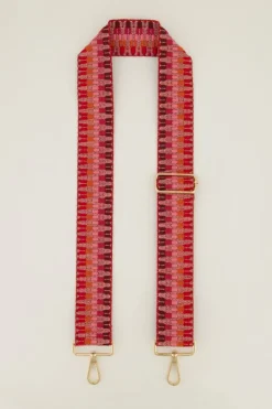 Bandoulière Rose Avec Motif