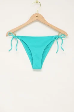Bas De Bikini Côtelé Bleu
