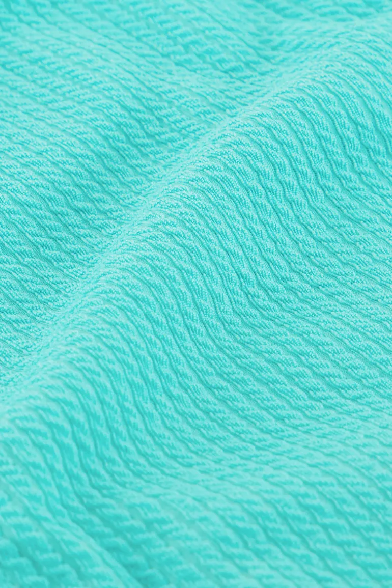 Bas De Bikini Côtelé Bleu