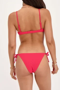 Bas De Bikini Côtelé Rose