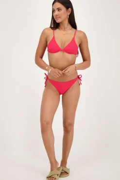 Bas De Bikini Côtelé Rose