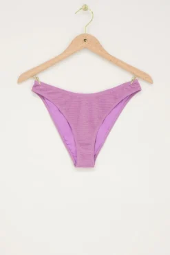 Bas De Bikini Lilas En Lurex