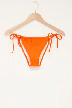 Bas De Bikini Orange Avec Détail à Nouer