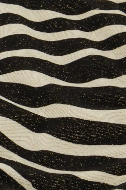 Bikini Triangle Zébré Noir Et Blanc En Lurex