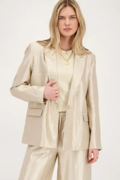 Blazer Beige Satiné