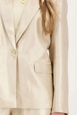 Blazer Beige Satiné