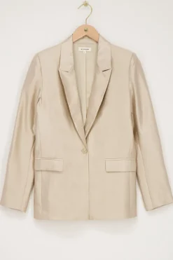 Blazer Beige Satiné