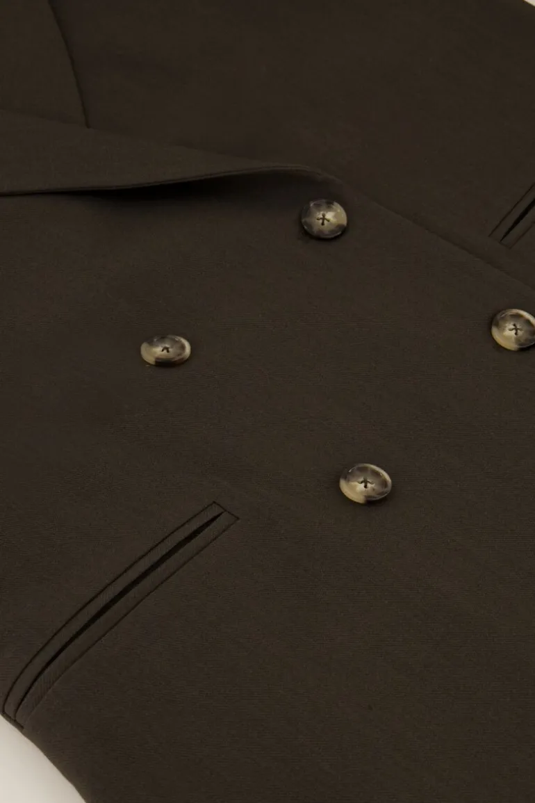Blazer Croisé Kaki
