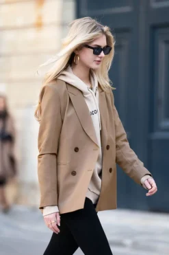 Blazer Croisé Taupe