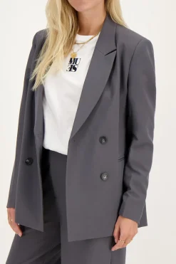 Blazer Gris Croisé