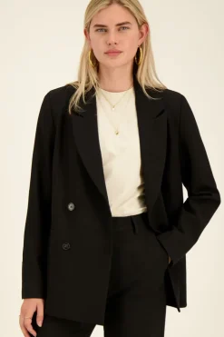 Blazer Noir Croisé