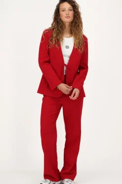 Blazer Rouge Avec Noeud