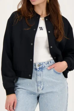Bomber Noir Avec Poches