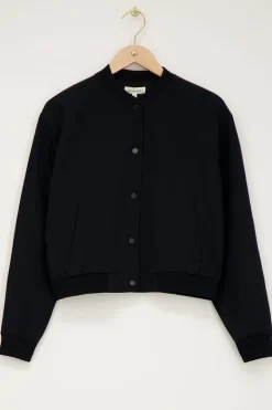 Bomber Noir Avec Poches