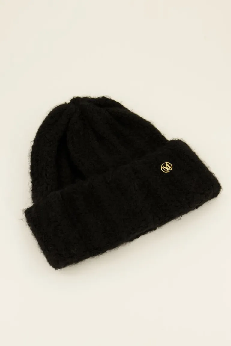 Bonnet Grosse Maille Noir