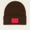 Bonnet Marron Avec écusson