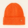 Bonnet Orange Côtelé