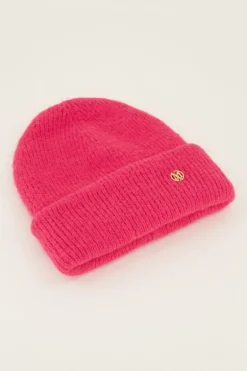 Bonnet Rose En Maille