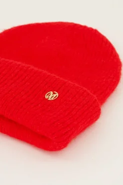 Bonnet Rouge En Maille