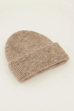 Bonnet Taupe En Maille