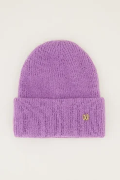 Bonnet Violet En Maille