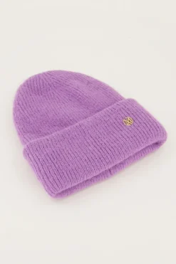 Bonnet Violet En Maille