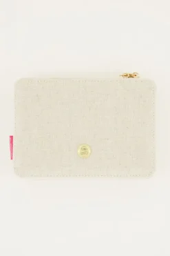 Boîte à Bijoux Large En Lin Beige