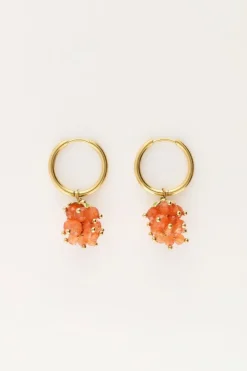 Boucle D'oreille Avec Grappe De Raisin Orange