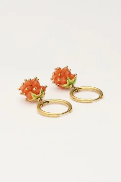 Boucle D'oreille Avec Grappe De Raisin Orange