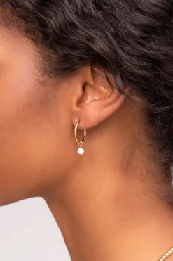 Boucle D'oreille Unique Avec Perle