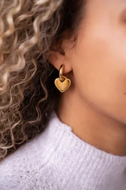 Boucles D'oreilles « Candy Couture » Avec Grands Cœurs
