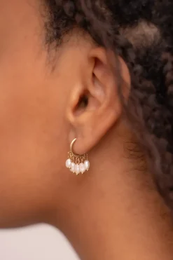 Boucles D'oreilles à Cinq Perles