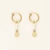 Boucles D’oreilles à Clip à Perle Et Médaillon