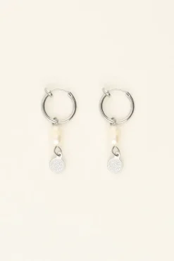 Boucles D’oreilles à Clip à Perle Et Médaillon