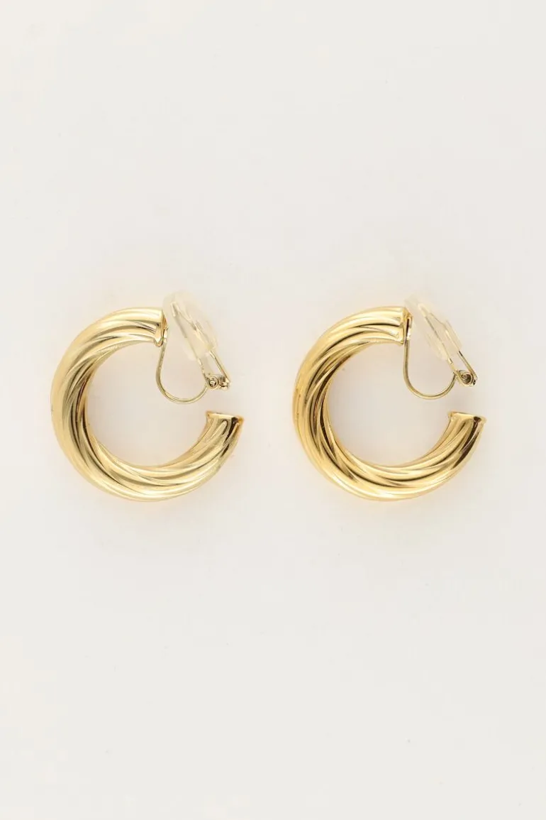 Boucles D'oreilles à Clip Petites Avec Torsade Massive