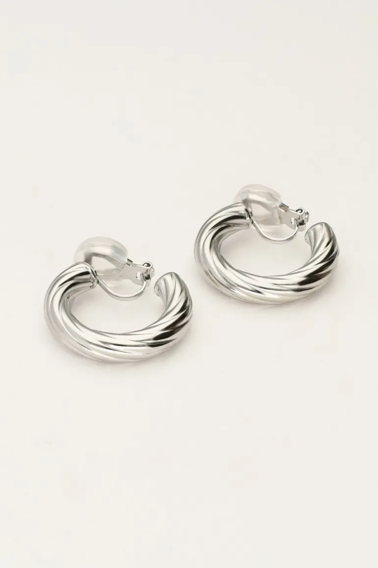 Boucles D'oreilles à Clip Petites Avec Torsade Massive