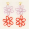 Boucles D'oreilles à Fleurs Tendance