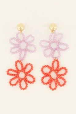Boucles D'oreilles à Fleurs Tendance